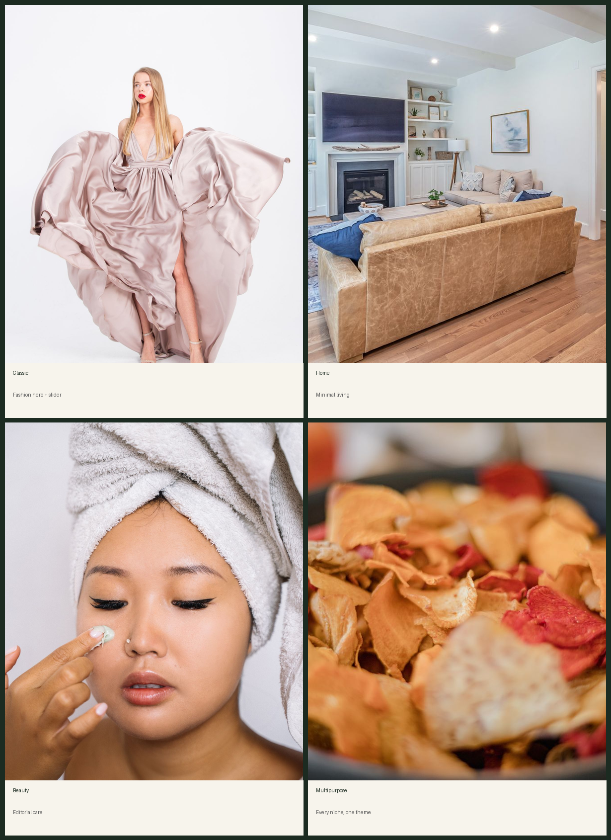 Aurea preview: Classic fashion, Home minimal living, Beauty editorial care, Multipurpose